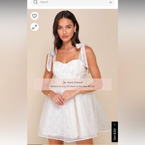 Lulus small white dress